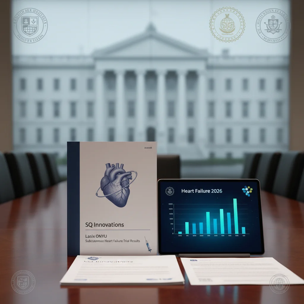 SQ Innovation's Lasix ONYU Subcutaneous Heart Failure Trial Results to Be Presented at Heart Failure 2026