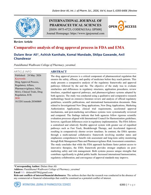 Comparative Analysis of FDA and EMA Drug Approval Processes — cover