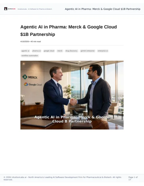 Agentic AI in Pharma: Merck & Google Cloud $1B Partnership