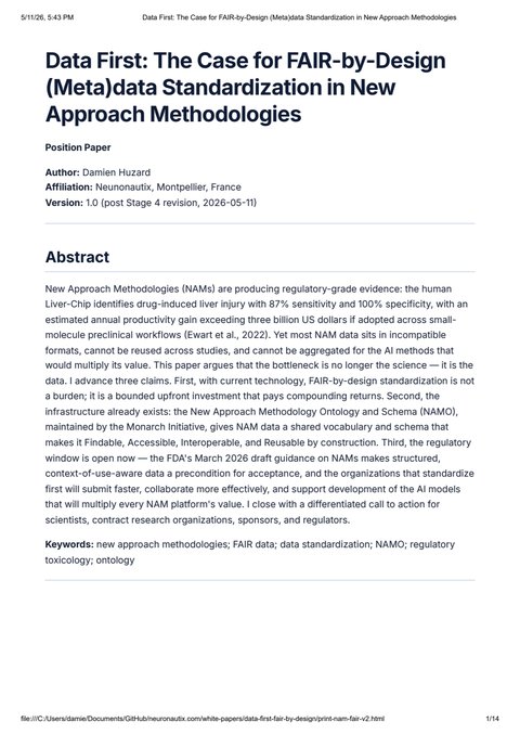 Data First: Enhancing Drug Development with FAIR-by-Design Standards