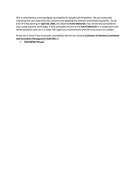 FDA's April 30, 2026 ODAC Meeting on Camizestrant Review — cover